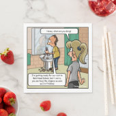 Serviette En Papier Bald Head Island Funny Party Napkins (En situation)