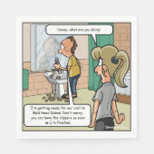 Serviette En Papier Bald Head Island Funny Party Napkins (Devant)
