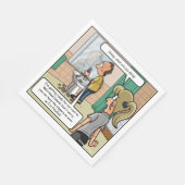 Serviette En Papier Bald Head Island Funny Party Napkins (Coin)