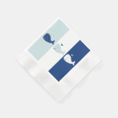 Serviette En Papier Baleine (Coin)