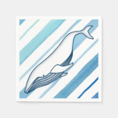 Serviette En Papier Baleine (Devant)