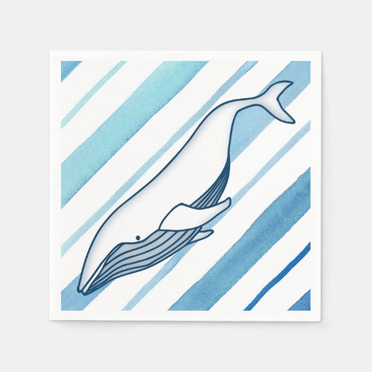 Serviette En Papier Baleine (Devant)