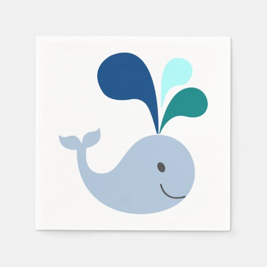 Serviette En Papier Baleine (Devant)