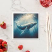 Serviette En Papier baleine côtière/marine (En situation)