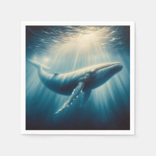 Serviette En Papier baleine côtière/marine