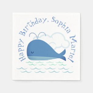 Serviette En Papier Baleine détendue