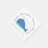 Serviette En Papier Baleine détendue (Coin)