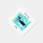 Serviette En Papier baleine noire sous-marine (Coin)