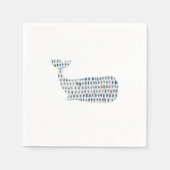 Serviette En Papier Baleine Ocean Pebbles Mer Verre Papier Napkin (Devant)