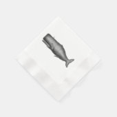 Serviette En Papier Baleine vintage (Coin)