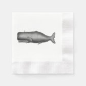 Serviette En Papier Baleine vintage (Devant)