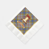 Serviette En Papier Balfour personnalisé Tartan Noël (Coin)