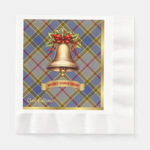 Serviette En Papier Balfour personnalisé Tartan Noël