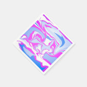Serviette En Papier Balisage rose et bleu (Coin)