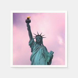 Serviette En Papier Balise brillante de NYC - Lady Statue de la Libert