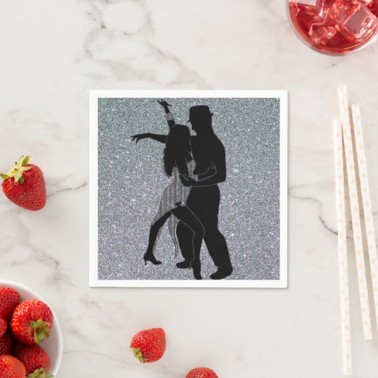 Serviette En Papier Ball Room Dancing Party Napkins (En situation)