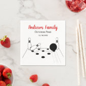 Serviette En Papier Balle de bowling de sport et poupées (En situation)