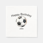 Serviette En Papier Balle de Football Custom Anniversaire (Devant)