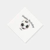 Serviette En Papier Balle de Football Custom Anniversaire (Coin)