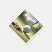 Serviette En Papier Balle de golf et souris (Coin)