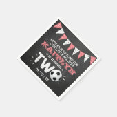 Serviette En Papier Balle de soccer étoile 2e anniversaire (Coin)