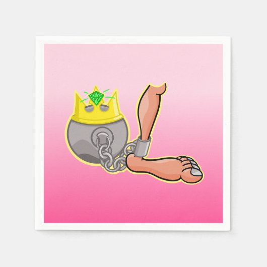 Serviette En Papier Balle et chaîne (Devant)