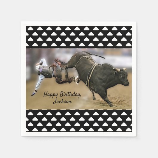 Serviette En Papier Balle Rodeo (Devant)