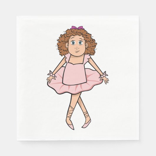 Serviette En Papier Ballerina (Devant)