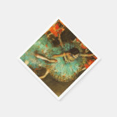 Serviette En Papier Ballerina Dance Green Dancer Edger Degas Peinture (Coin)