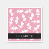 Serviette En Papier Ballerina Motif, Filles de ballet, Danse, Votre No (Devant)