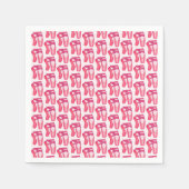 Serviette En Papier Ballerina Pink Ballet Dance Considérant Toe Chauss (Devant)