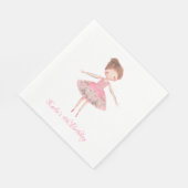 Serviette En Papier Ballerina rose mignonne danseuse (Coin)
