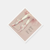 Serviette En Papier Ballerina rose orteils pointus fête d'anniversaire (Coin)