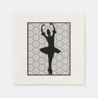 Ballerina Silhouette sur un Motif de mandala du co