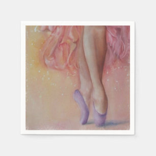 SERVIETTE EN PAPIER BALLERINA SOLO PAPIER NAPKINS