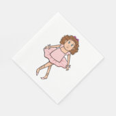 Serviette En Papier Ballerine (Coin)