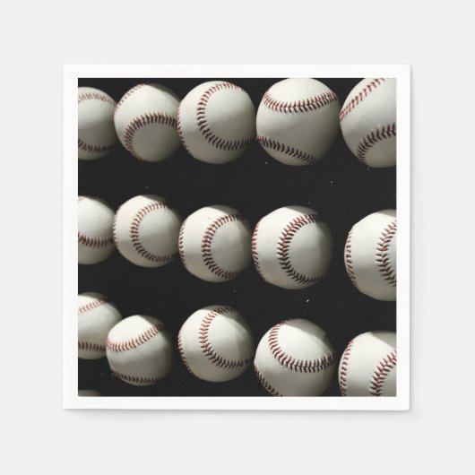 Serviette En Papier Balles de baseball (Devant)