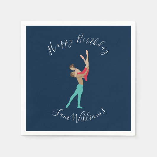Serviette En Papier Ballet (Devant)