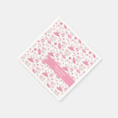 Serviette En Papier Ballet Ballerina Papier rose Napkin (Coin)