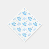 Serviette En Papier Ballet bleu Anniversaire Chaussures Tutu & Pointe (Coin)