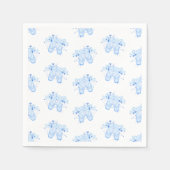 Serviette En Papier Ballet bleu Anniversaire Pointe Chaussures (Devant)