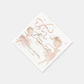 Serviette En Papier Ballet Cute Girls' Pastel Ballerina Anniversaire (Coin)