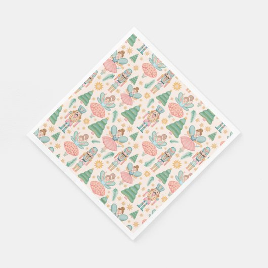 Serviette En Papier Ballet et fées de craquelins sur Arrière - plan de (Coin)