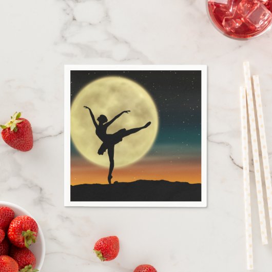 Serviette En Papier Ballet Lune (En situation)