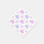 Serviette En Papier Ballet rose et violet Anniversaire Chaussures Tutu (Coin)