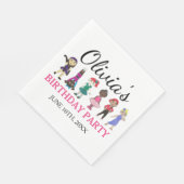 Serviette En Papier Ballet Tap Jazz Acro Lyrique Danseur Anniversaire (Coin)