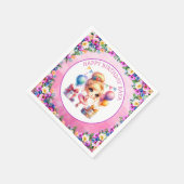 Serviette En Papier Ballet Thématique Fête d'anniversaire de la fille (Coin)