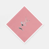 Serviette En Papier Ballet Thème Pink Ballerina Fille Anniversaire (Coin)