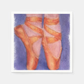 SERVIETTE EN PAPIER BALLET TOE CHAUSSURES PAPIER NAPKINS (Devant)