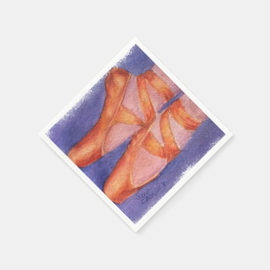 SERVIETTE EN PAPIER BALLET TOE CHAUSSURES PAPIER NAPKINS (Coin)